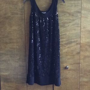 Black sequin dress